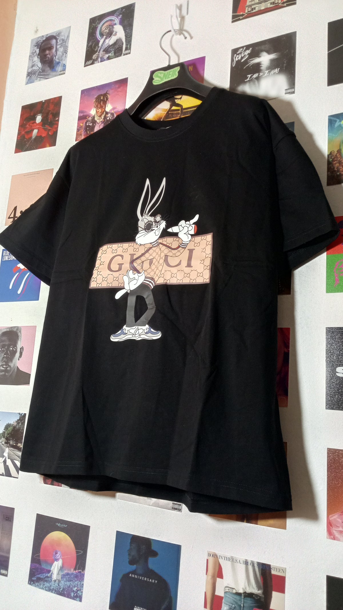 Gucci Bugs Bunny GG Logo Tee - Negra