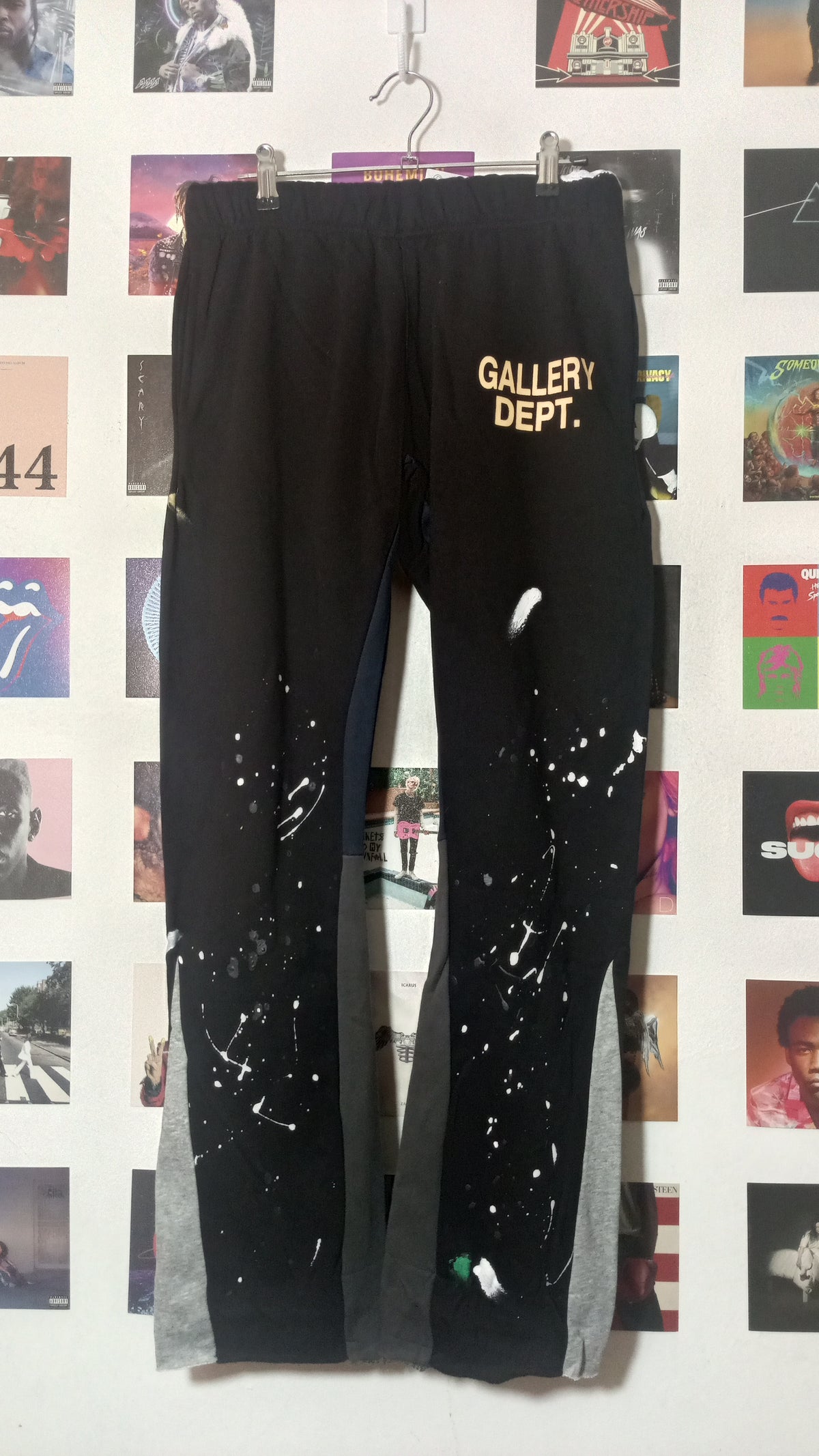Gallery Dept. Pantalón Splatter - Negro/Gris