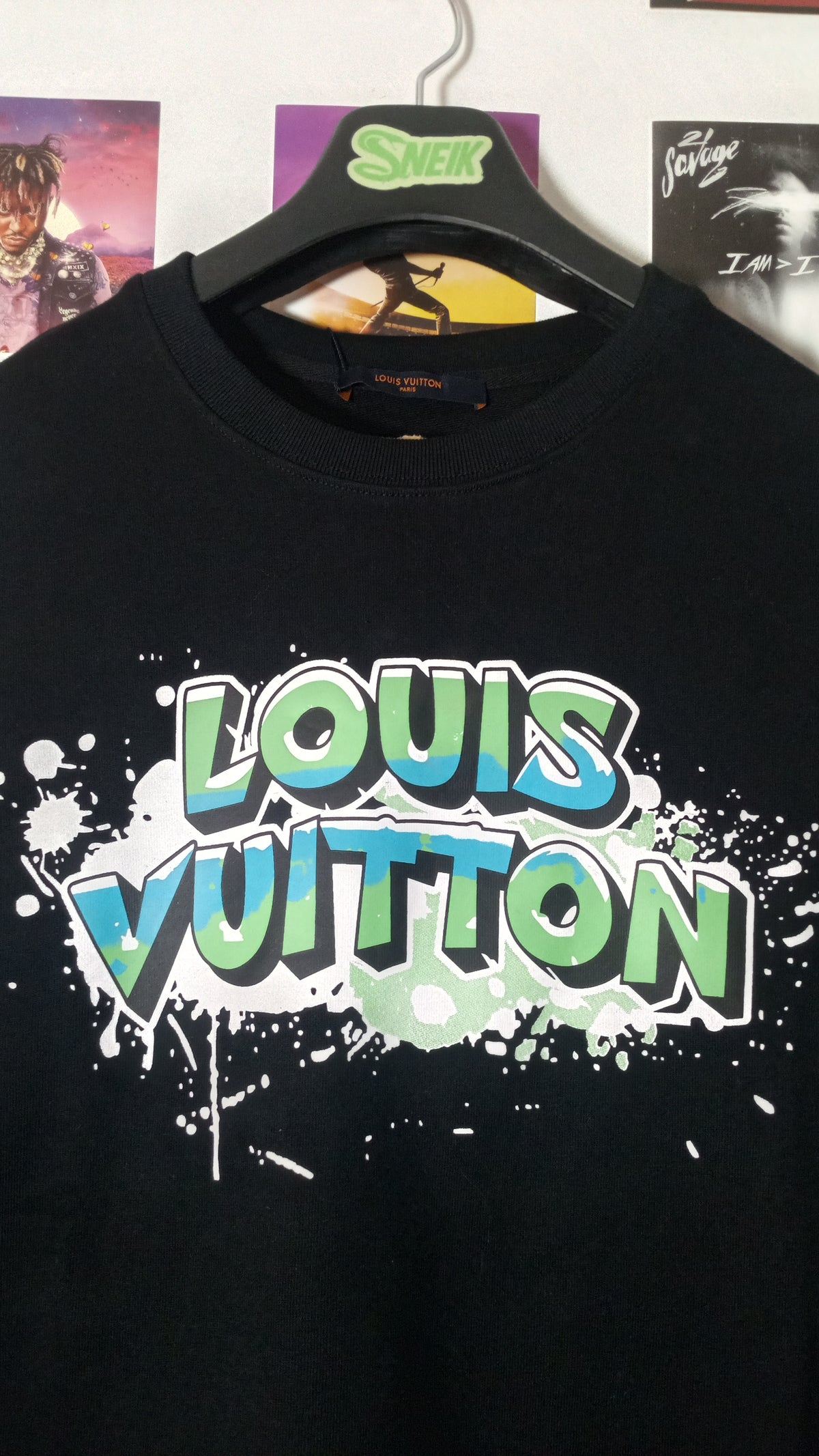 Louis Vuitton Crewneck Graffiti - Negro