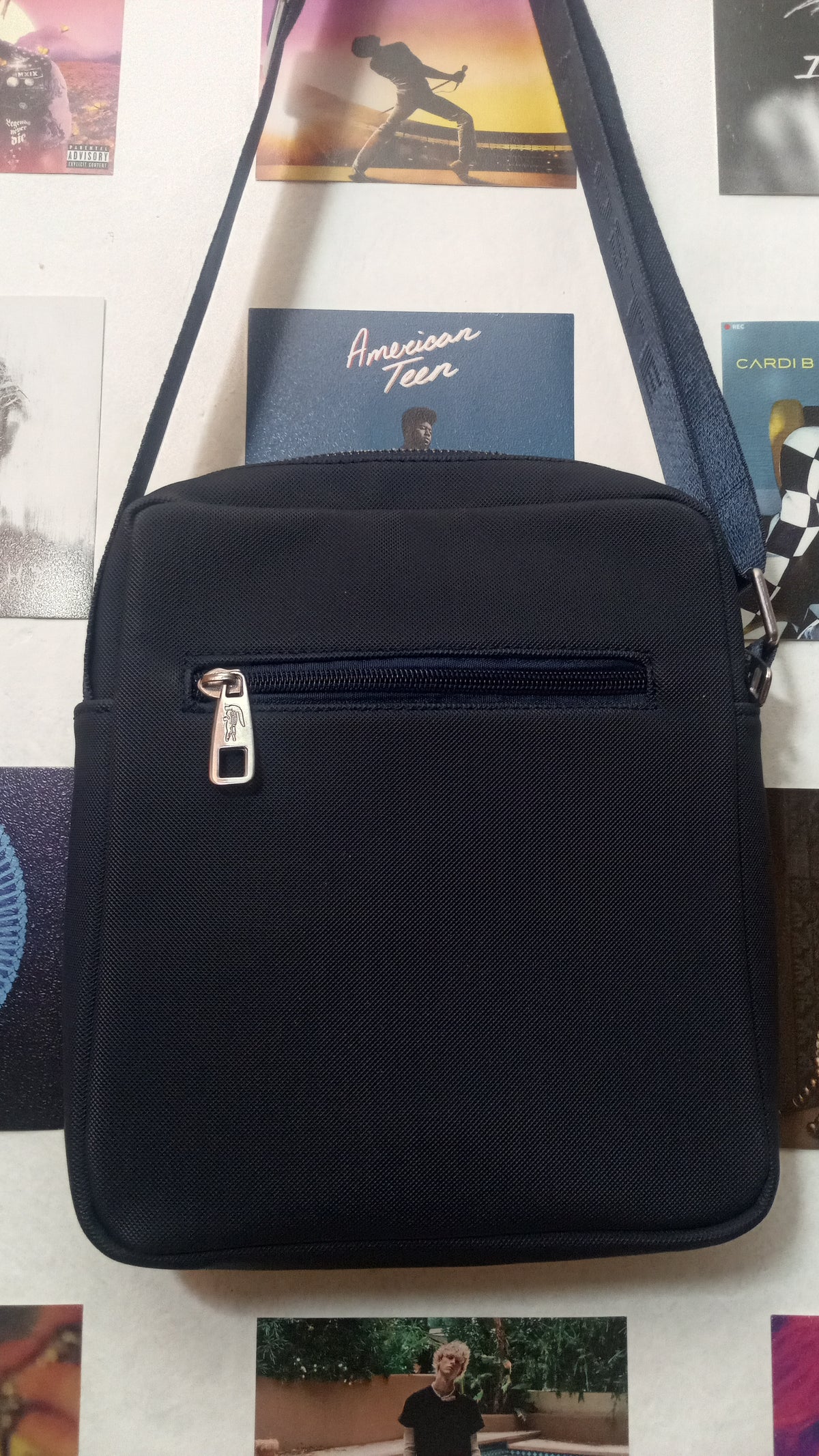Lacoste Flat Crossover Bag - Negro