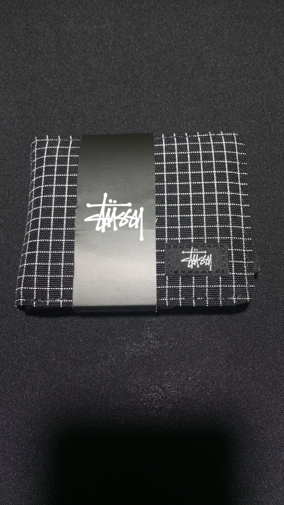 Stussy Grid Billetera - Negro