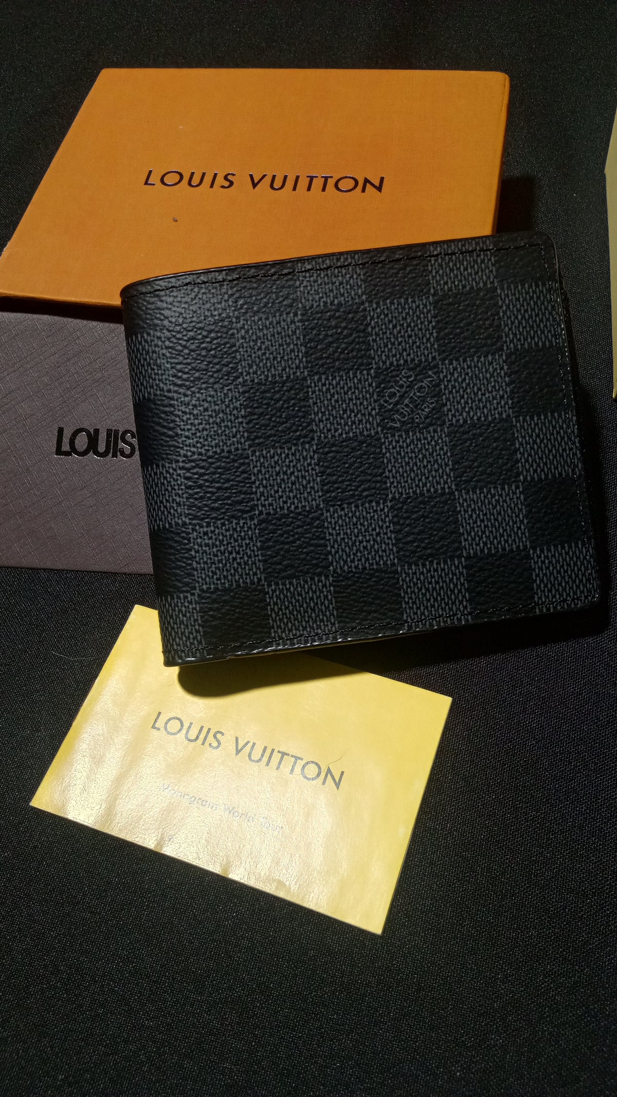 Louis Vuitton Multiple Wallet Damier Graphite - Negro