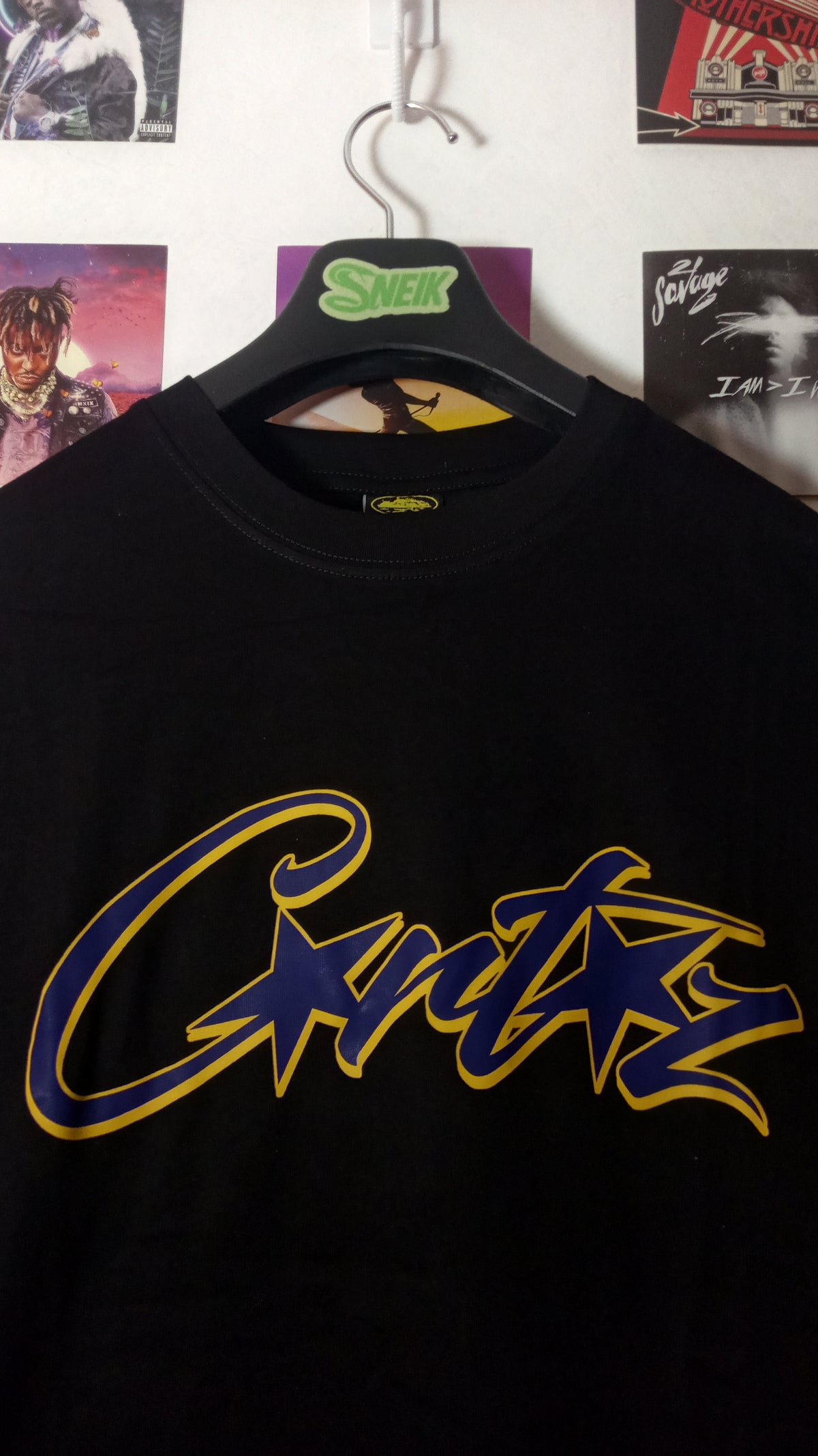 Corteiz Allstarz Script Tee - Negra