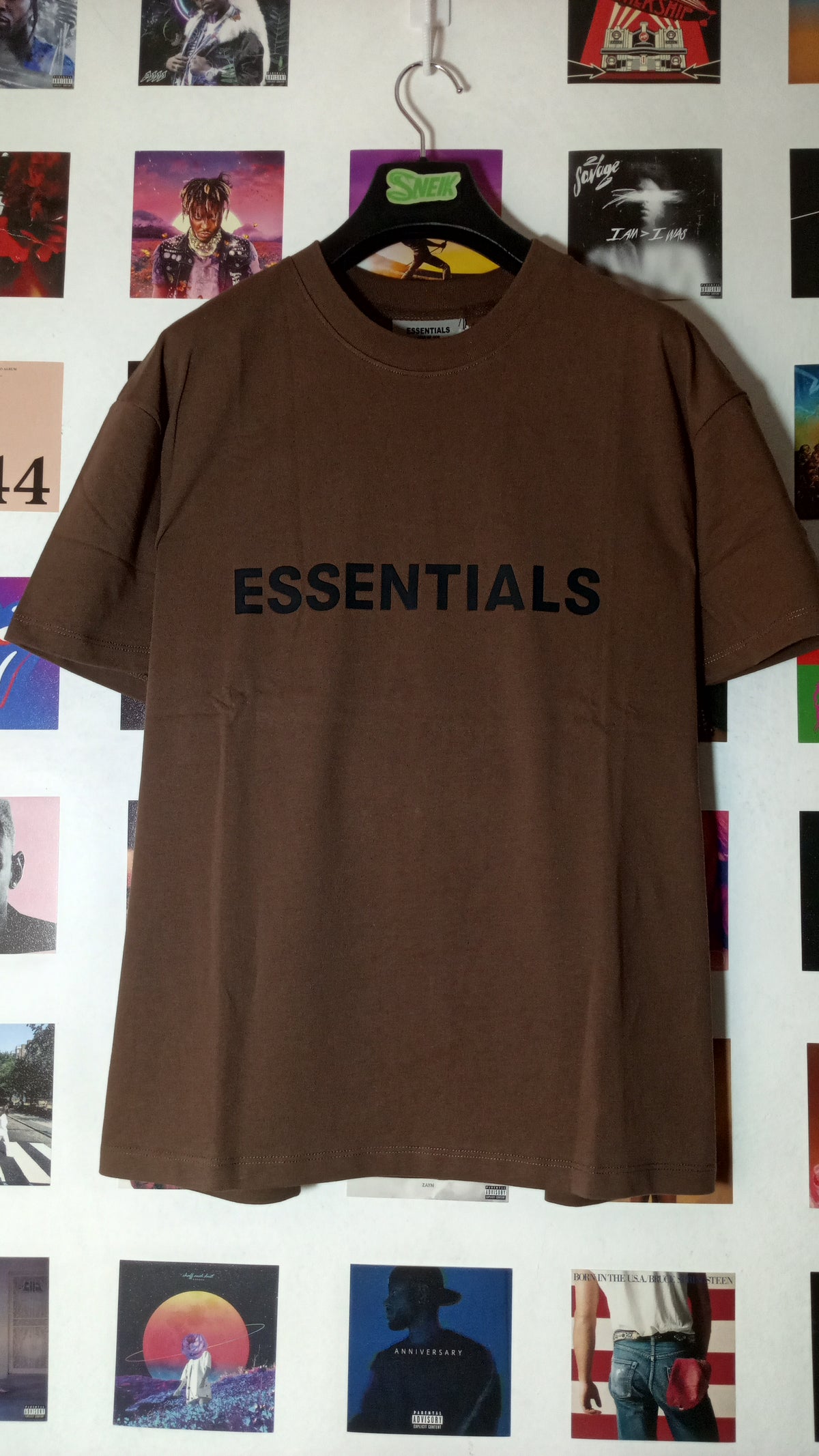 Essentials Fear of God Tee - Marrón Chocolate