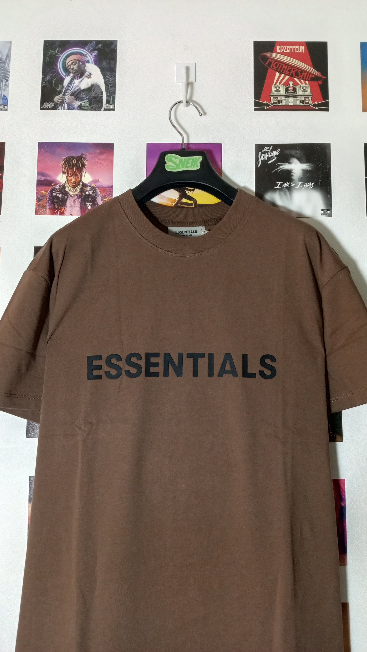 Essentials Fear of God Tee - Marrón Chocolate