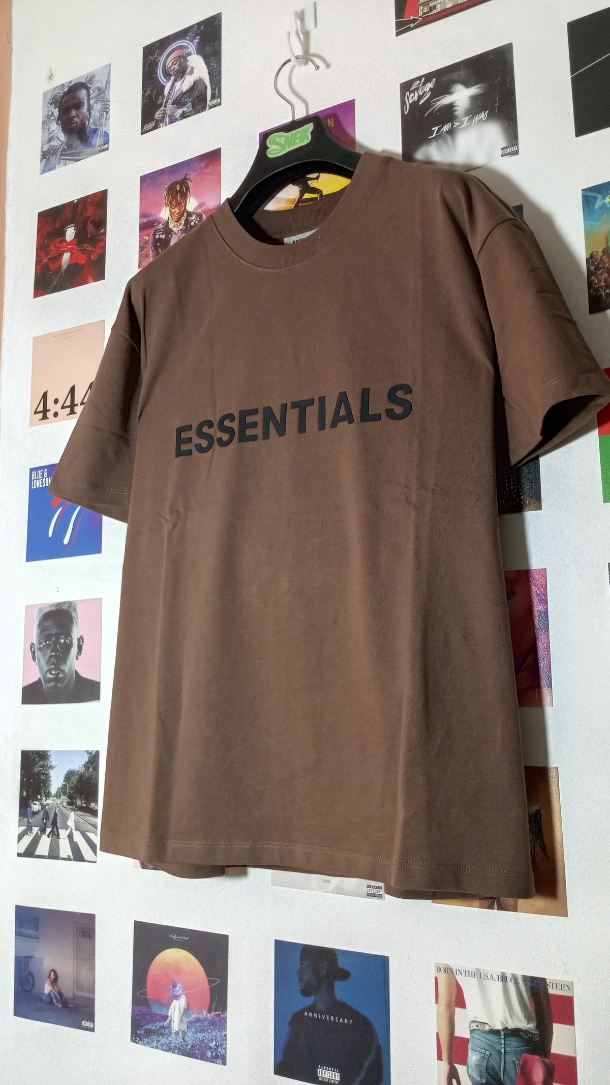 Essentials Fear of God Tee - Marrón Chocolate