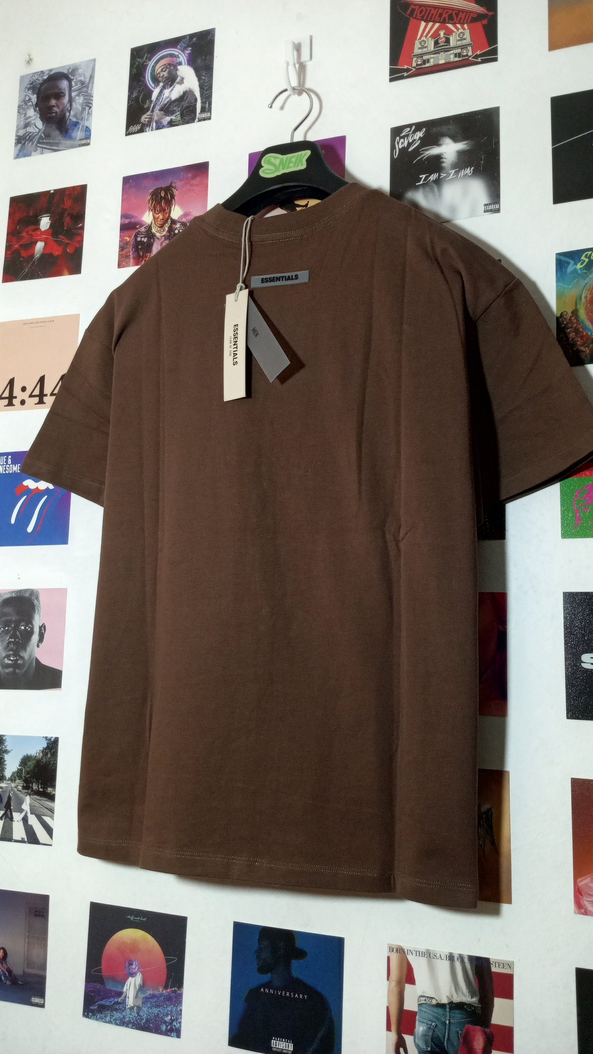 Essentials Fear of God Tee - Marrón Chocolate