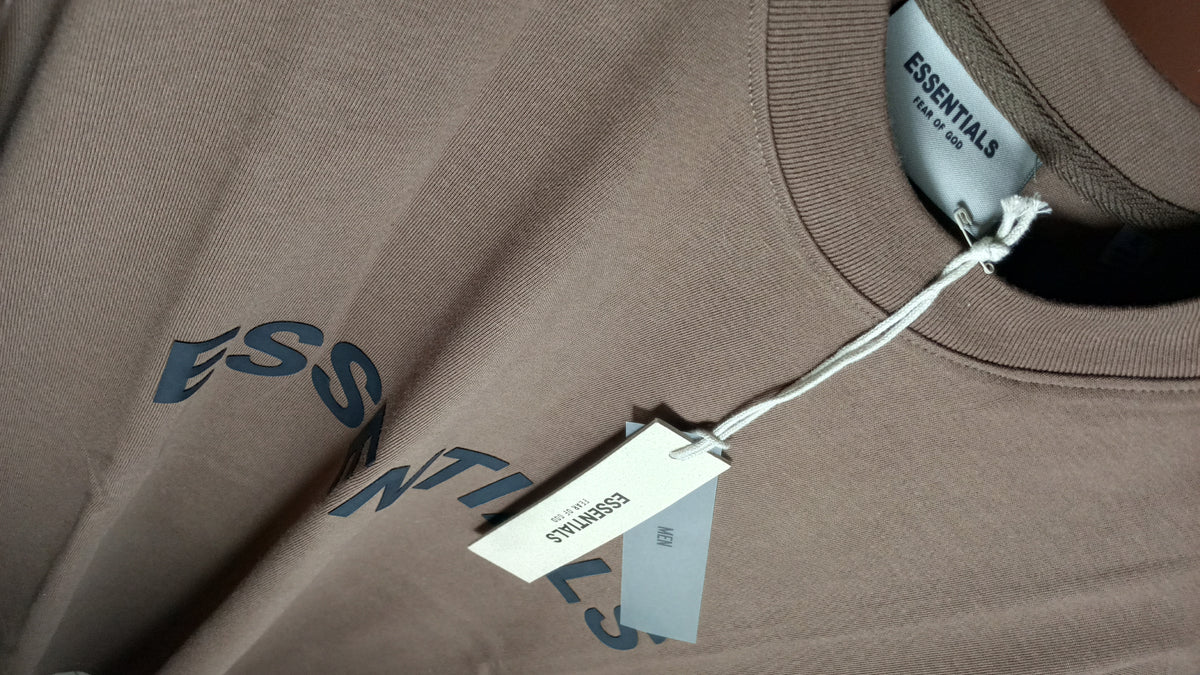Essentials Fear of God Tee - Marrón Chocolate
