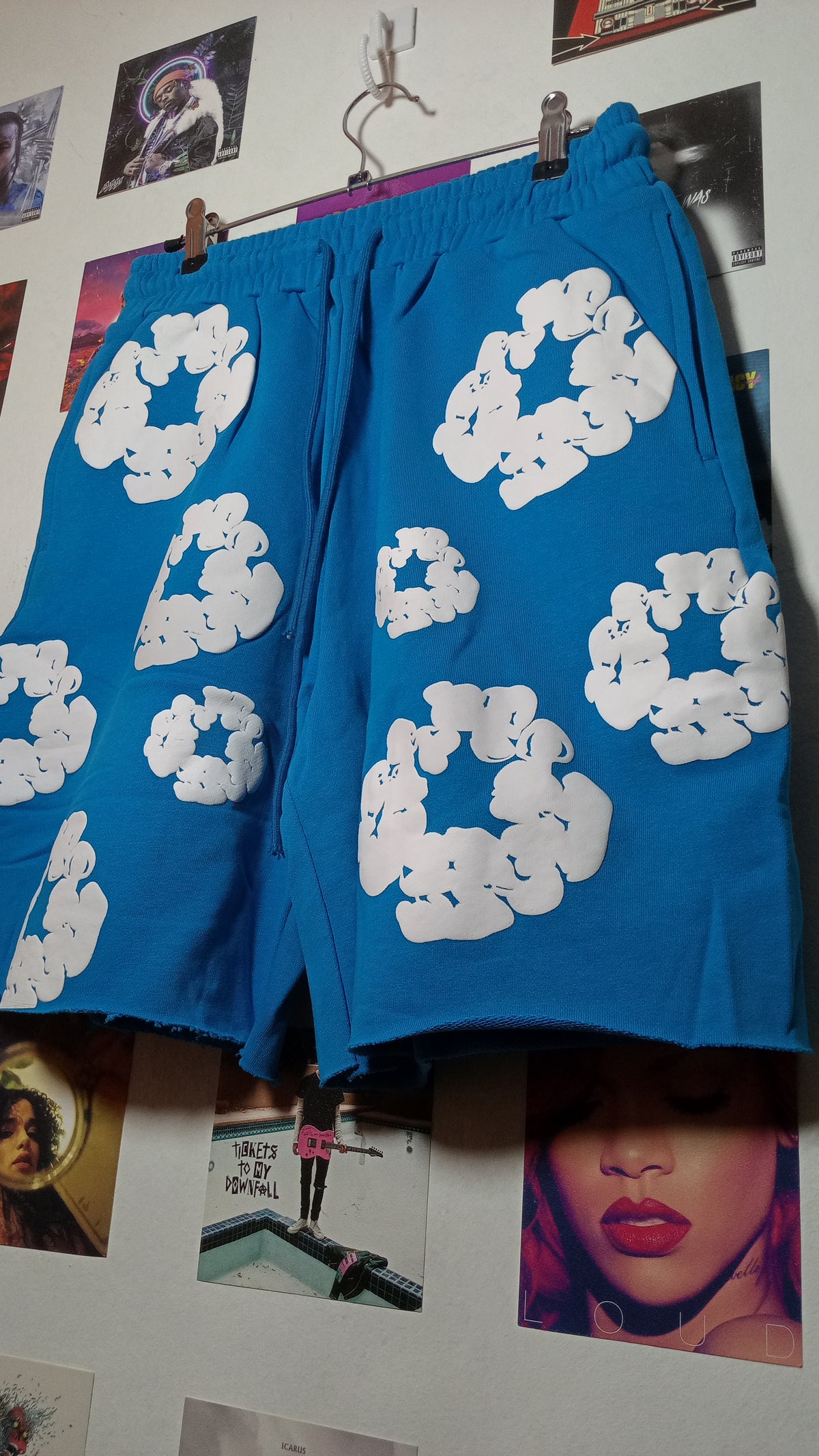 Denim Tears Cotton Wreath Short - Celeste