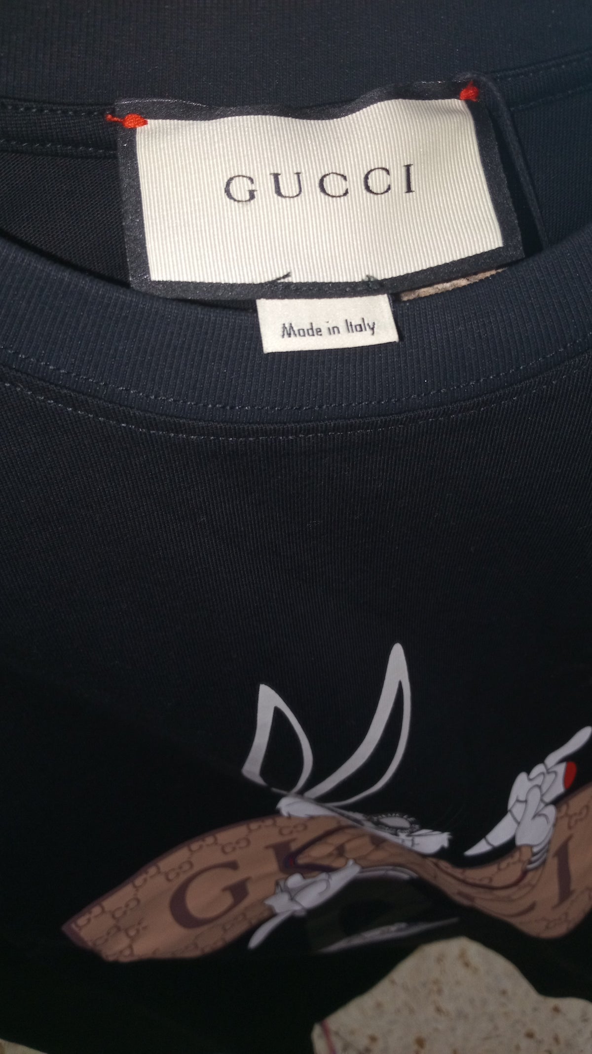 Gucci Bugs Bunny GG Logo Tee - Negra