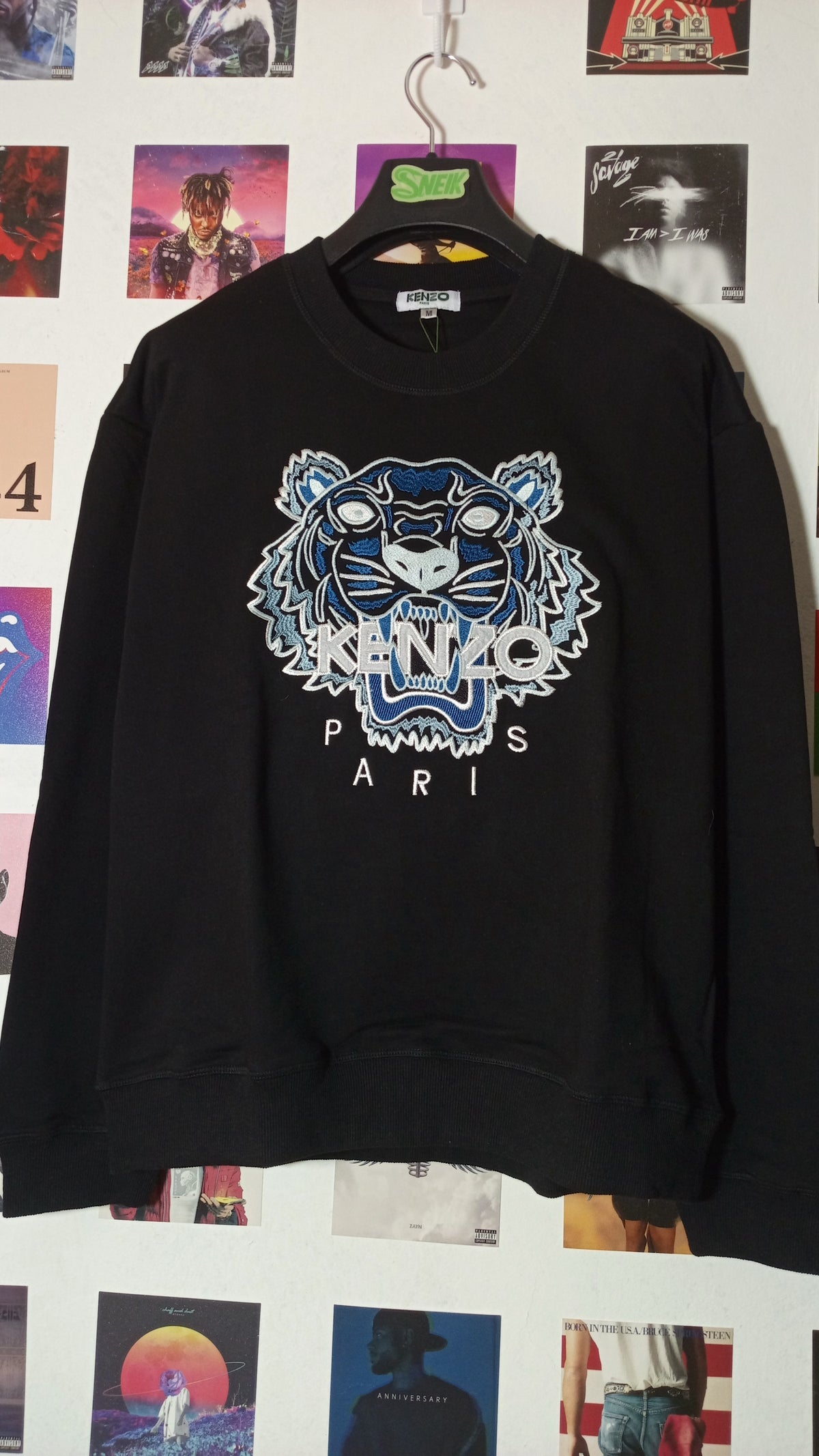 Kenzo Paris Tiger Crewneck - Negro