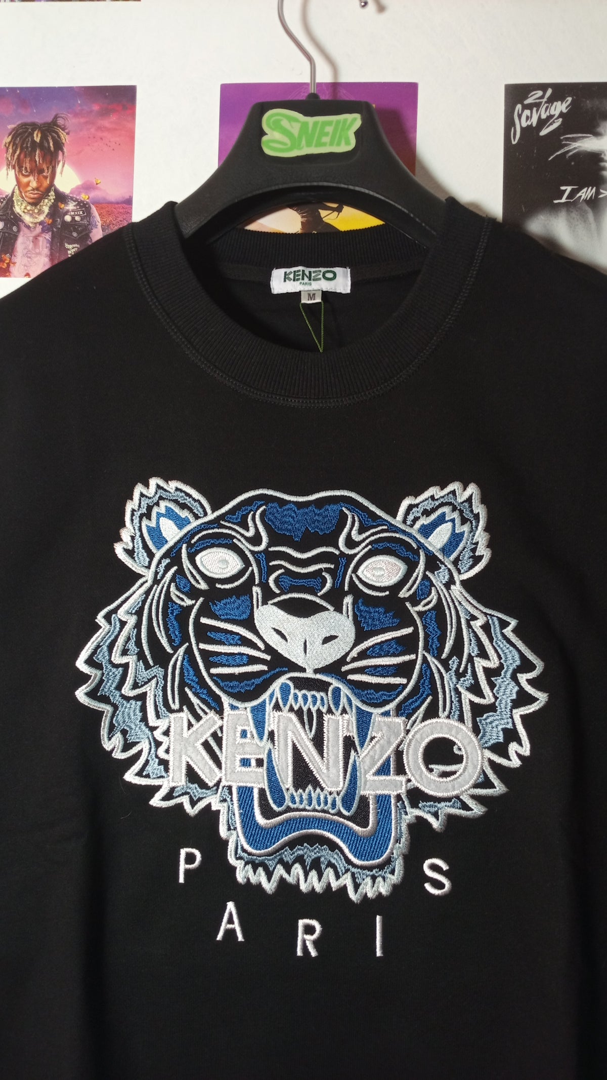 Kenzo Paris Tiger Crewneck - Negro