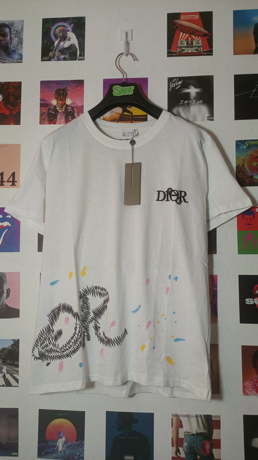Dior CD Graffiti Tee - Blanca