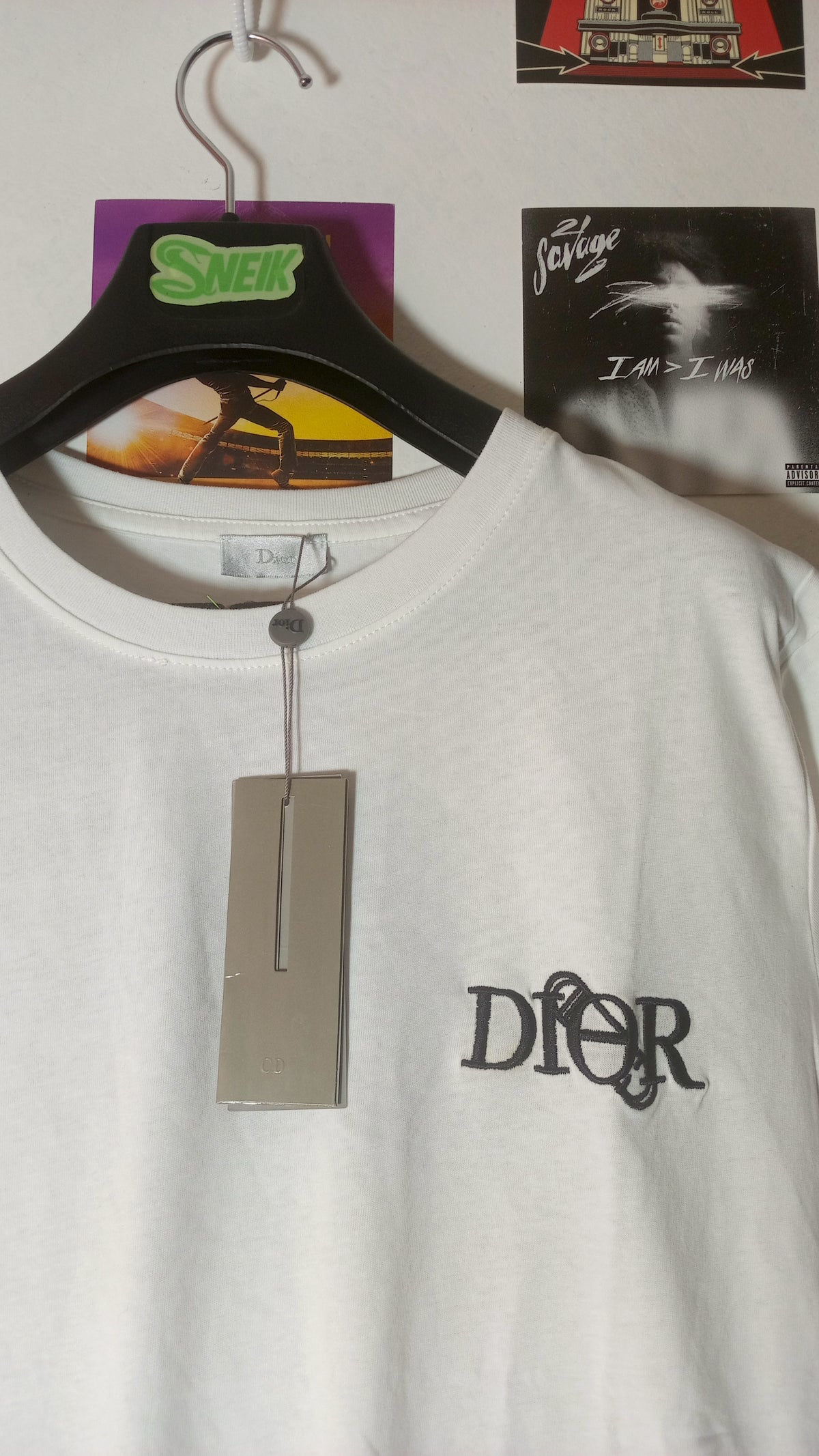 Dior CD Graffiti Tee - Blanca