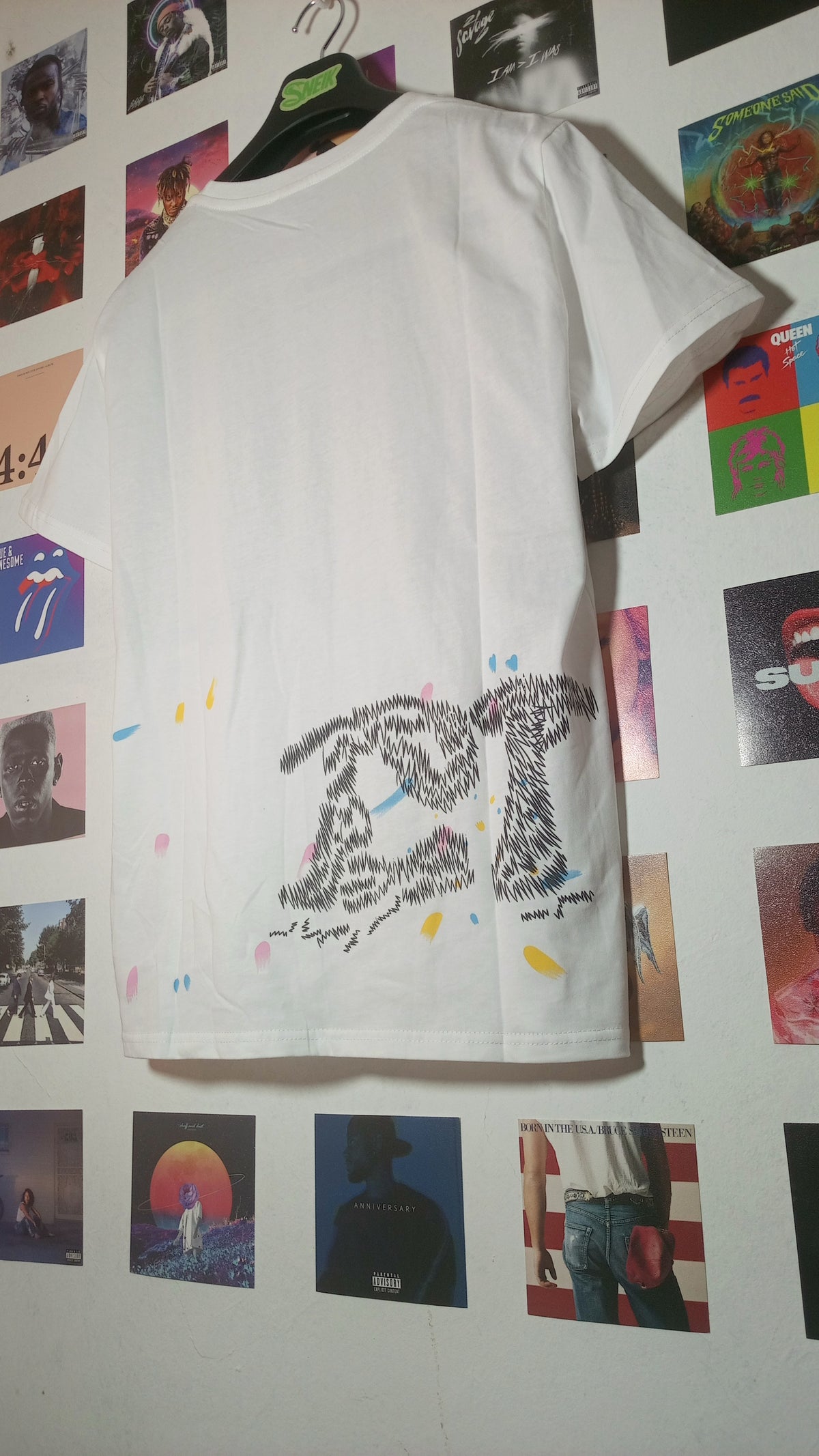 Dior CD Graffiti Tee - Blanca