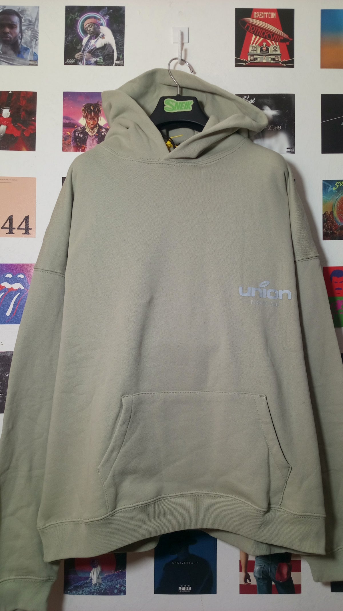 Essentials x Union LA 30 Year Hoodie - Verde Salvia