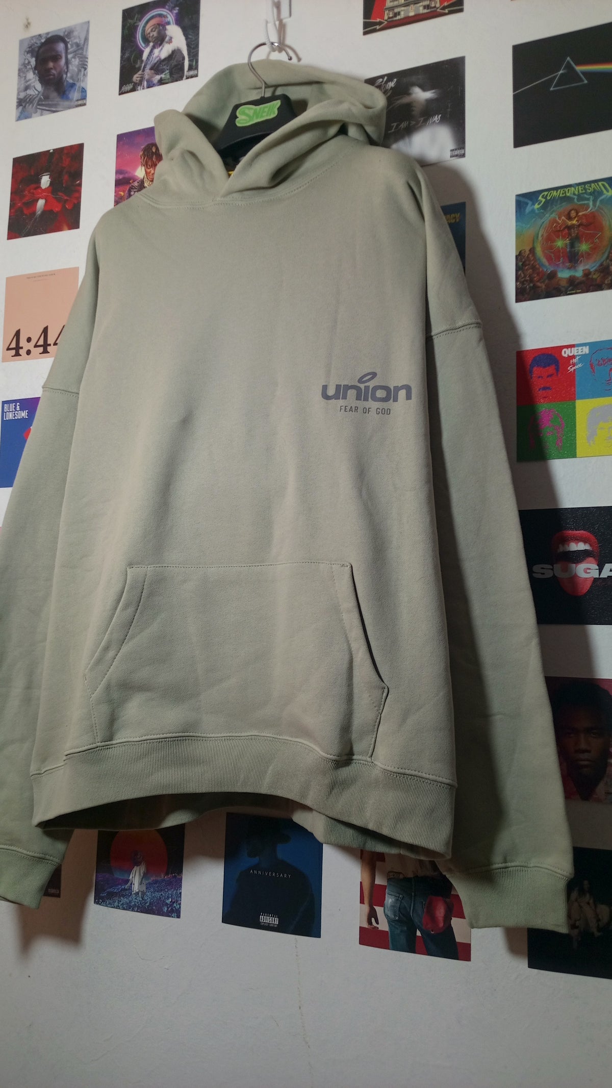 Essentials x Union LA 30 Year Hoodie - Verde Salvia