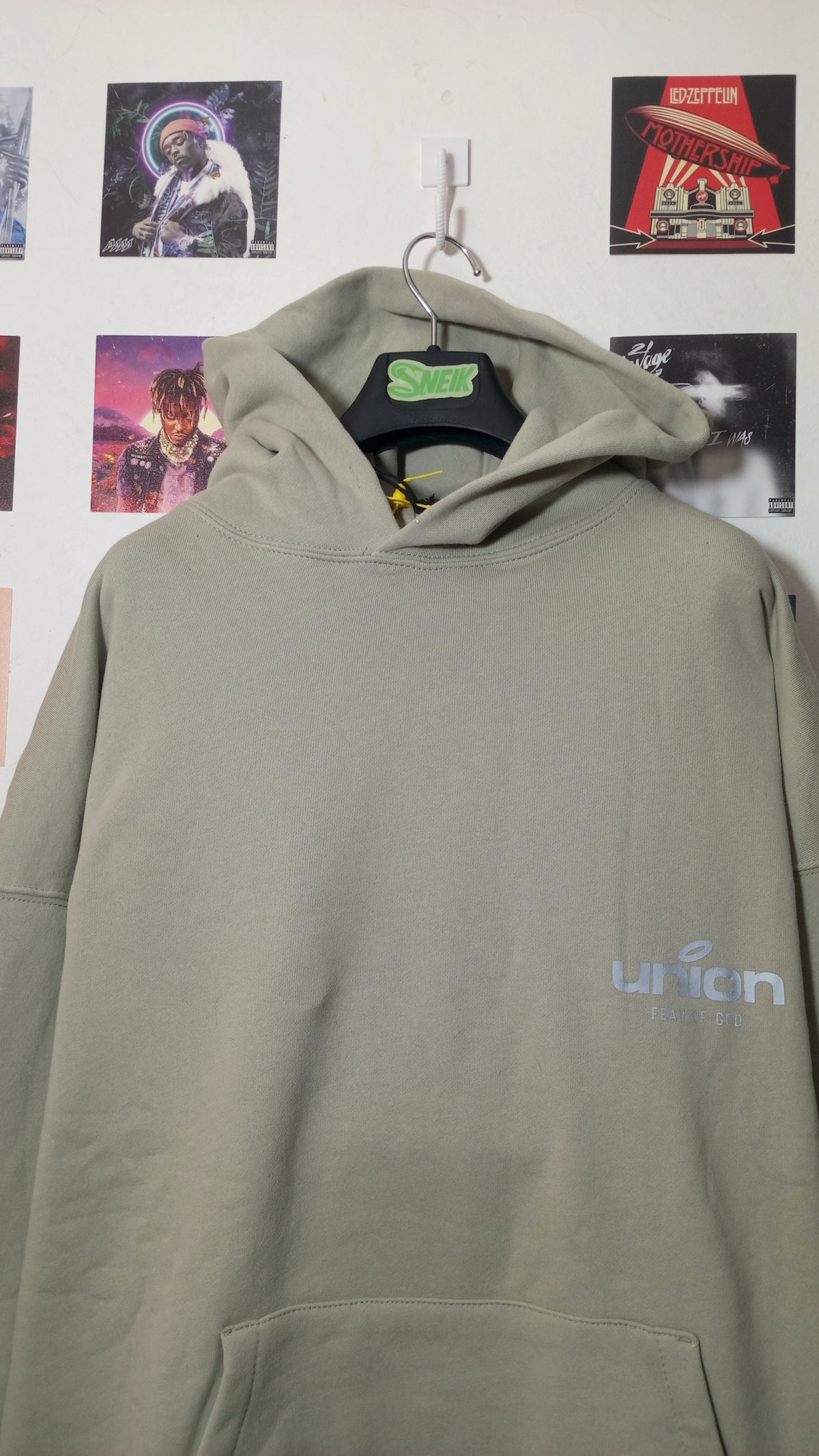 Essentials x Union LA 30 Year Hoodie - Verde Salvia