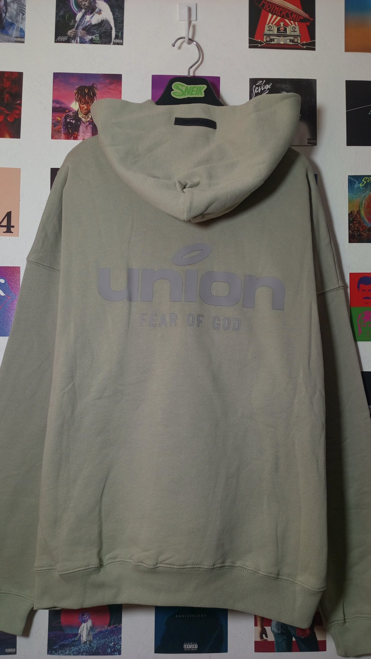 Essentials x Union LA 30 Year Hoodie - Verde Salvia