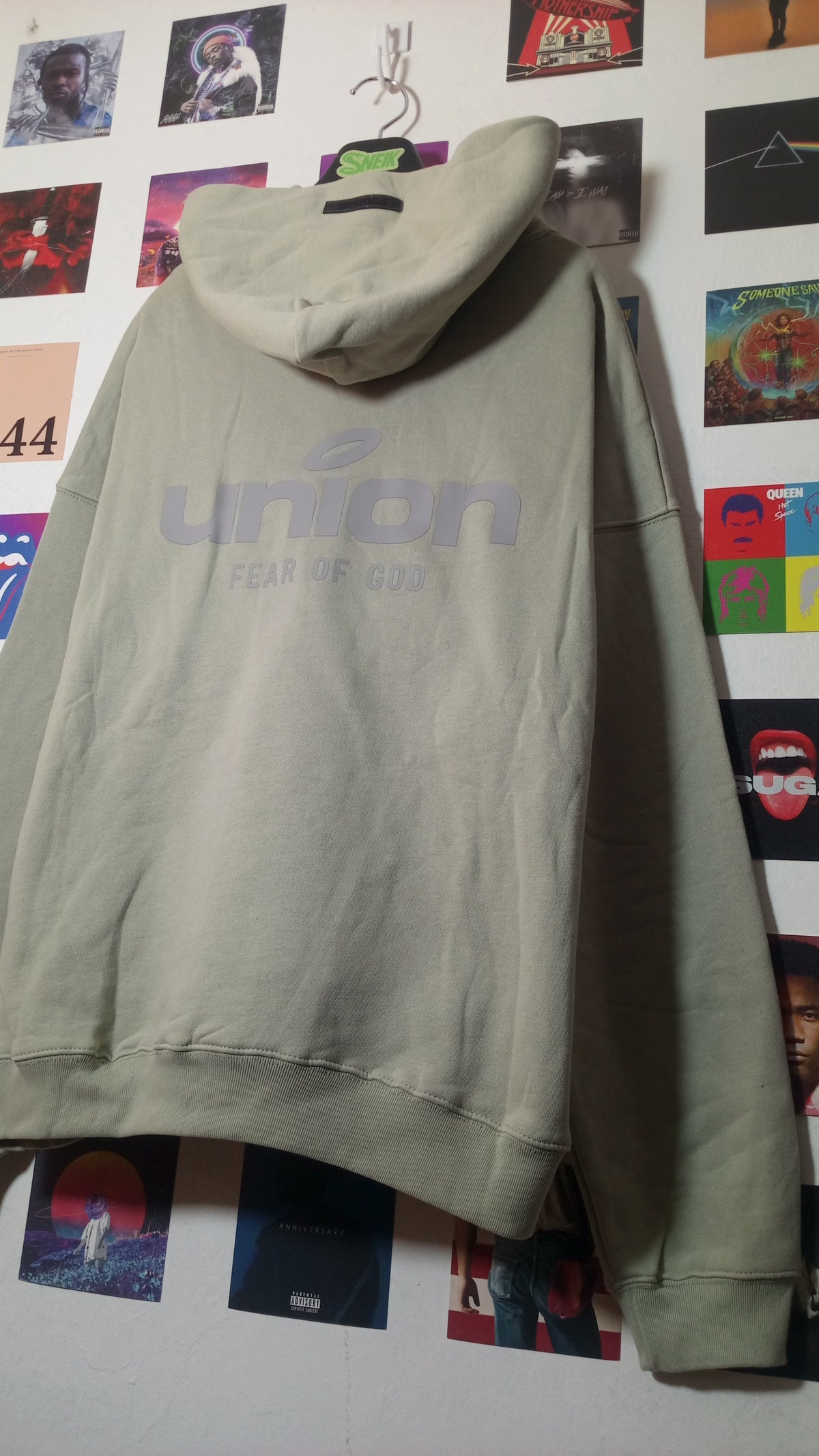Essentials x Union LA 30 Year Hoodie - Verde Salvia