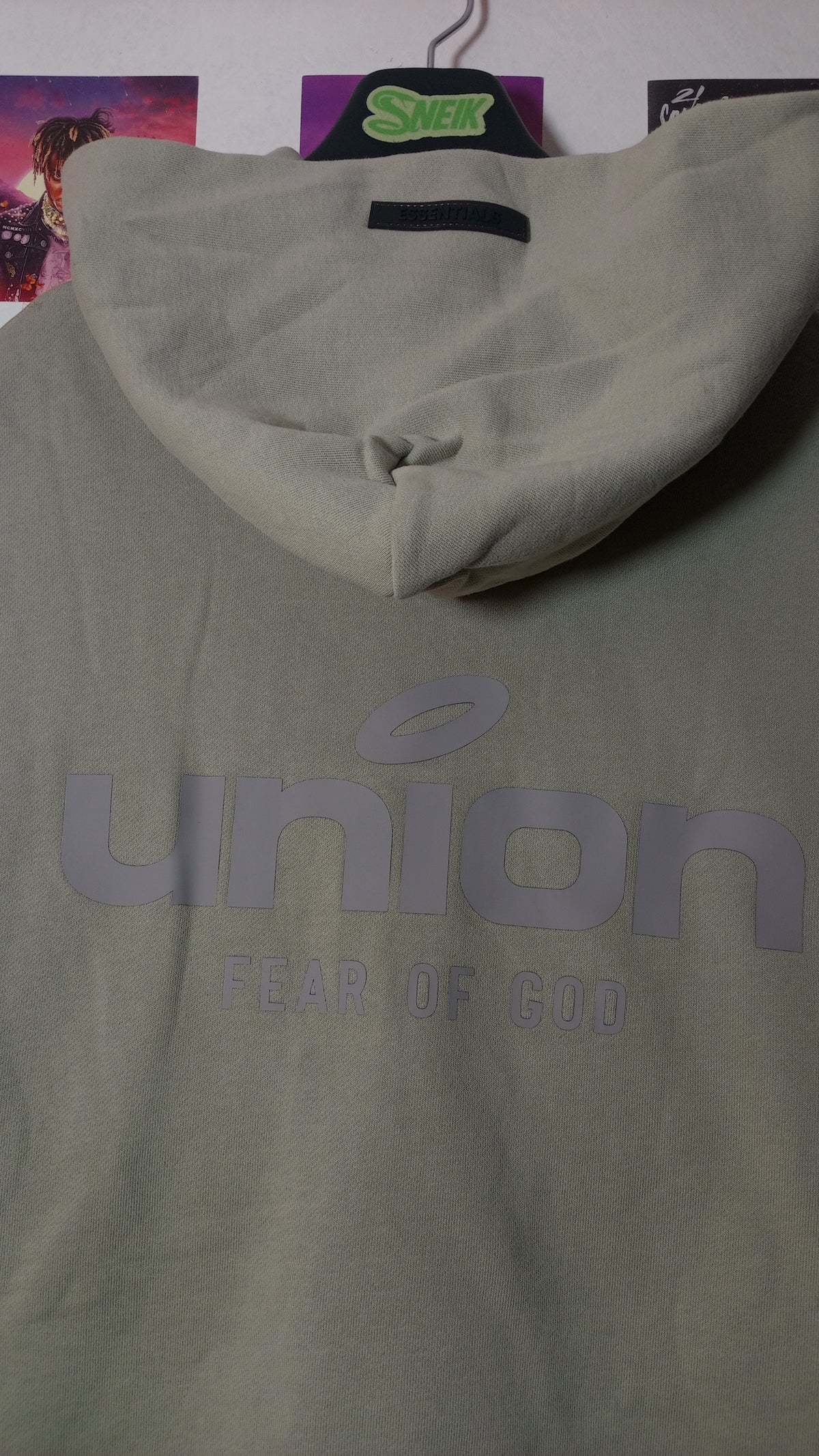 Essentials x Union LA 30 Year Hoodie - Verde Salvia