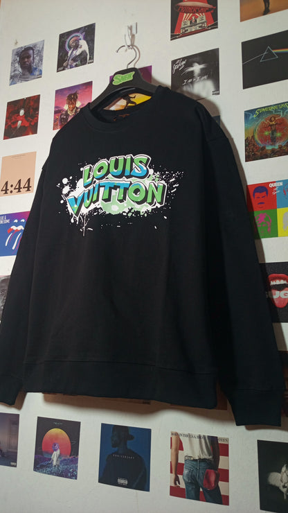 Louis Vuitton Crewneck Graffiti - Negro