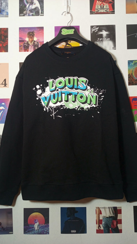 Louis Vuitton Crewneck Graffiti - Negro