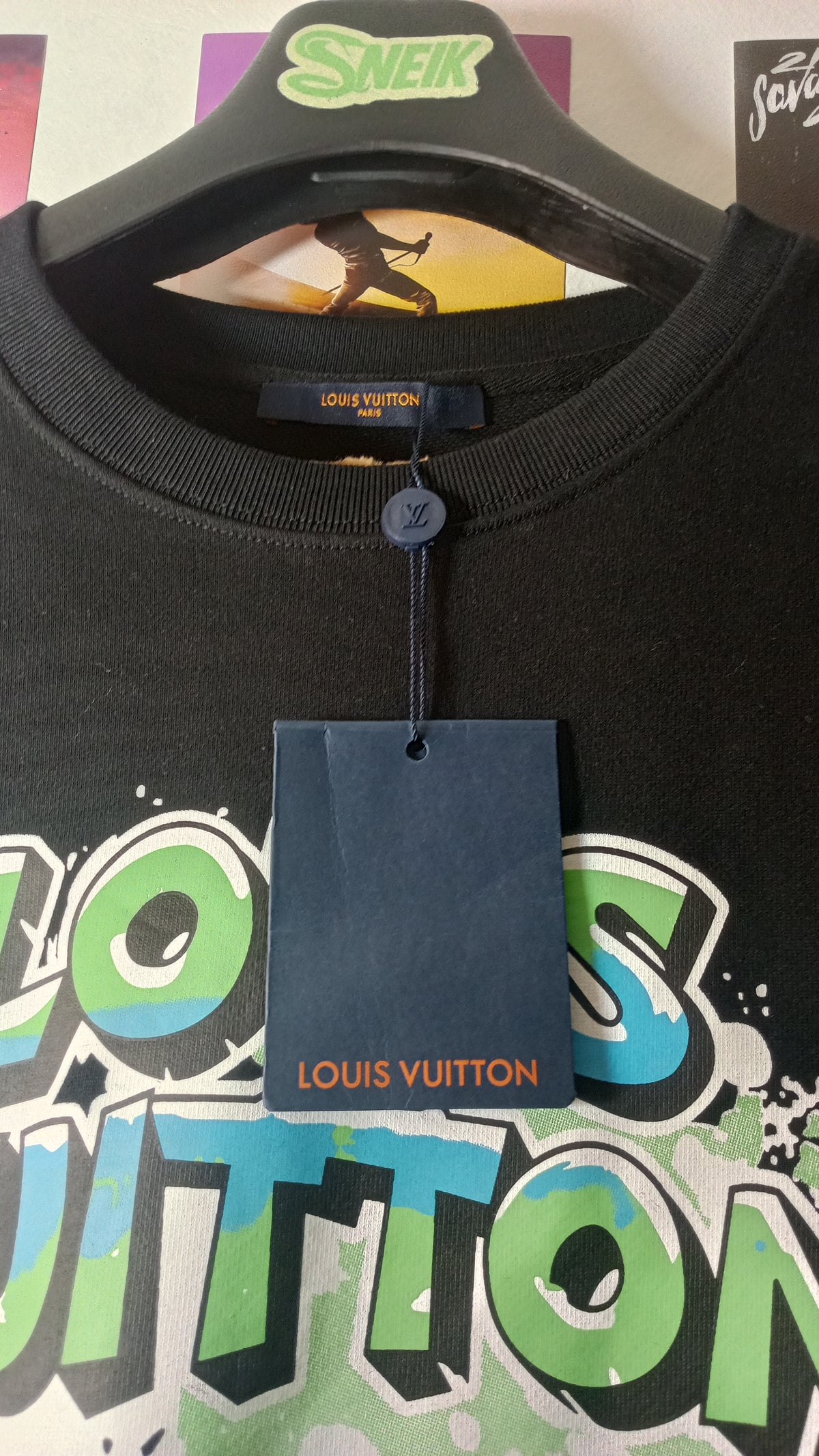 Louis Vuitton Crewneck Graffiti - Negro