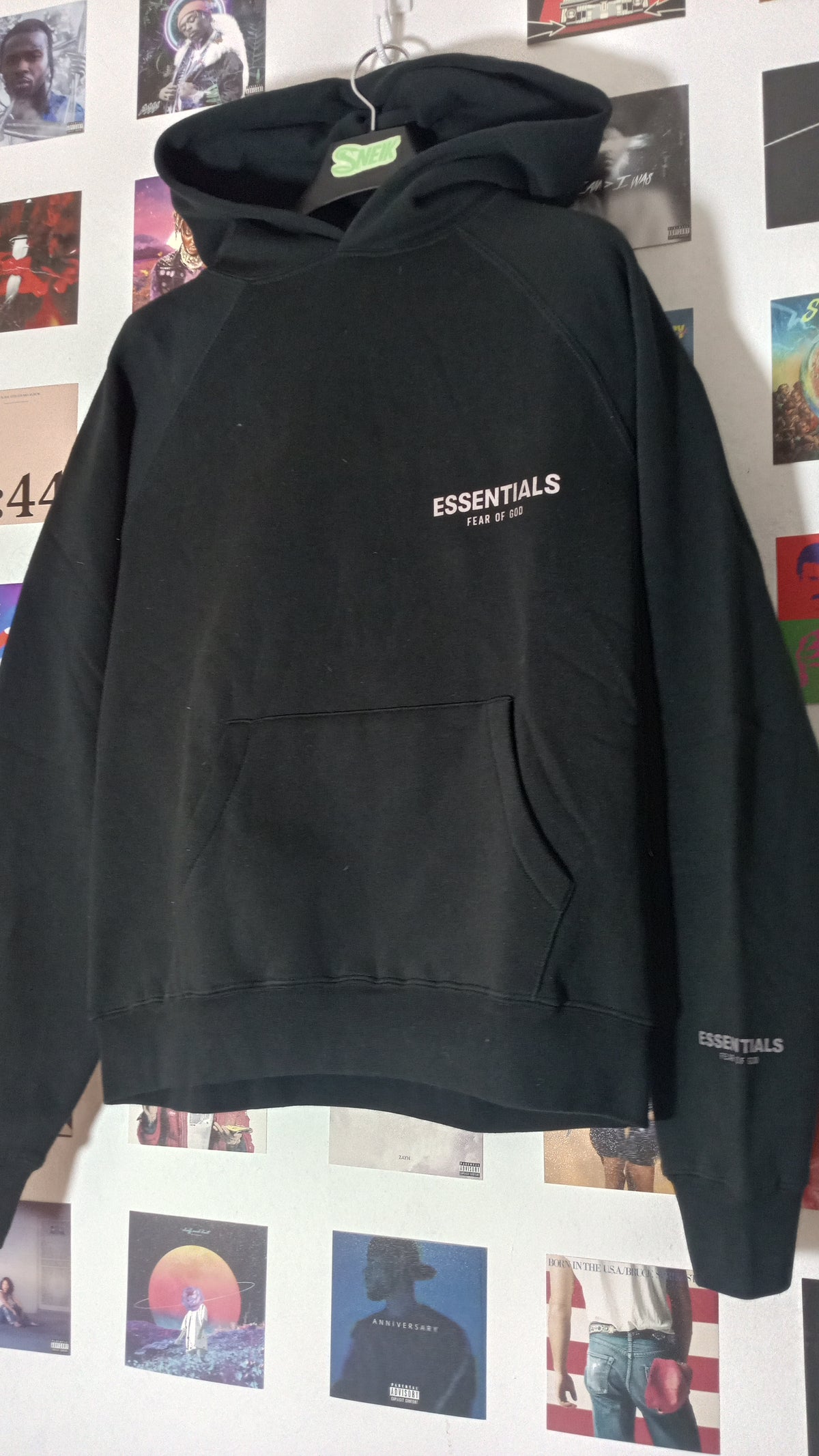 Essentials Fear of God Hoodie - Negro