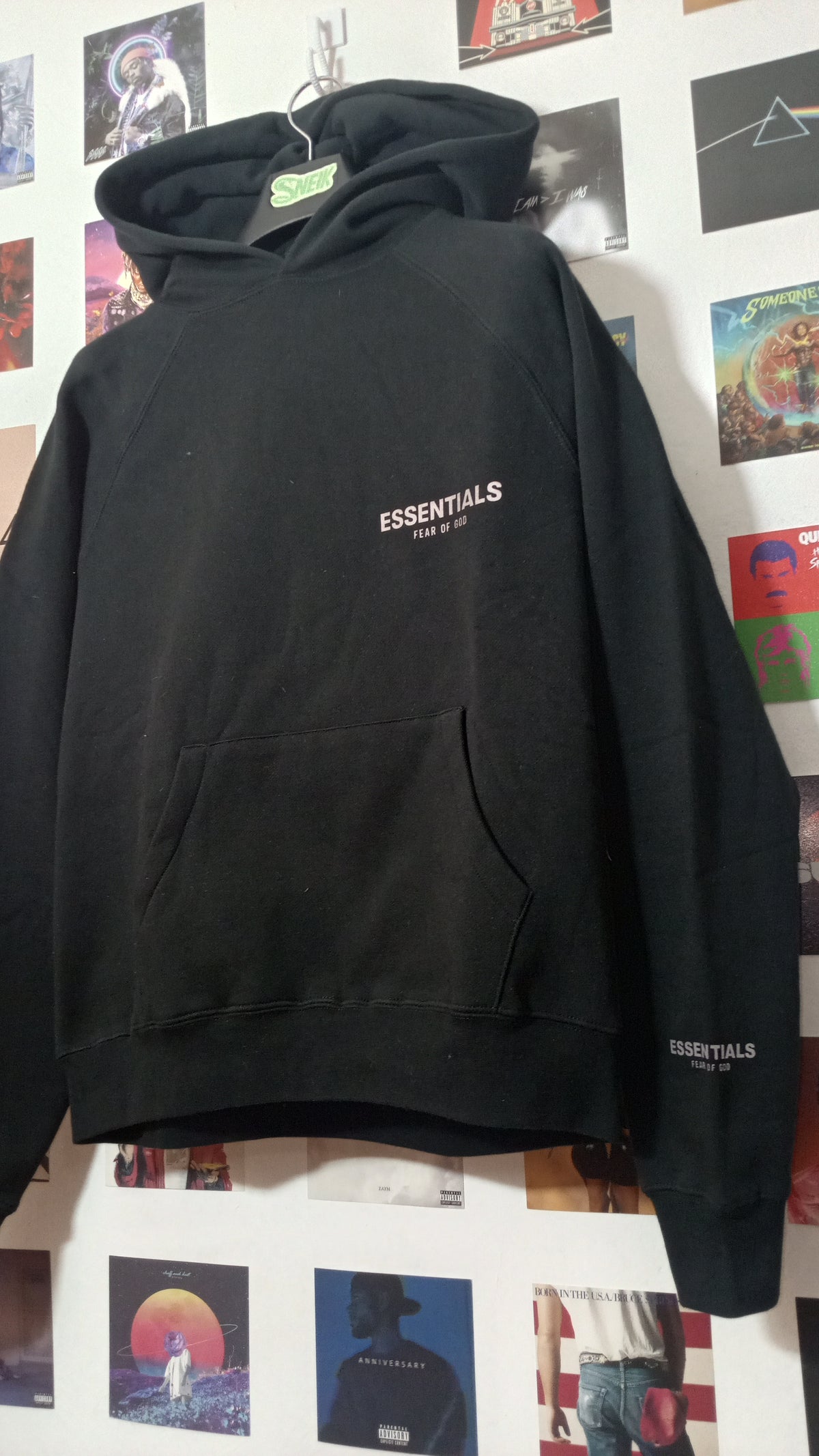 Essentials Fear of God Hoodie - Negro