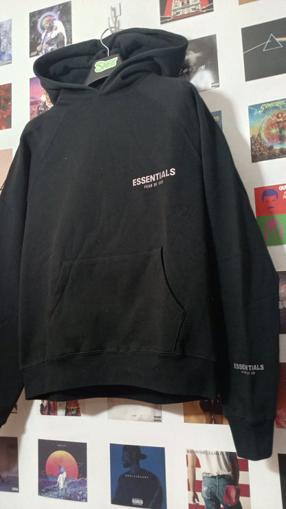 Essentials Fear of God Hoodie - Negro