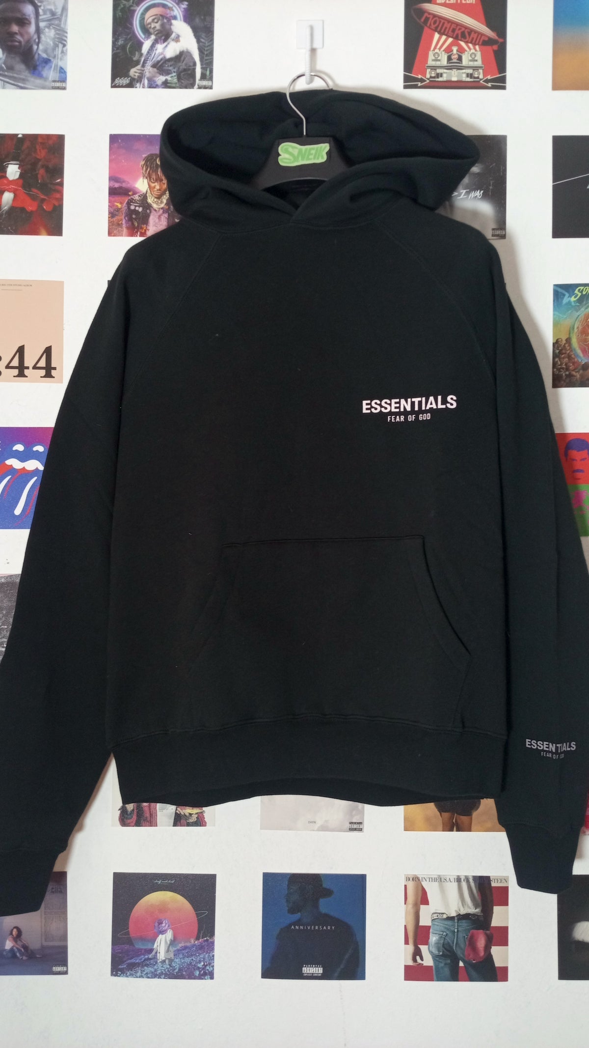 Essentials Fear of God Hoodie - Negro