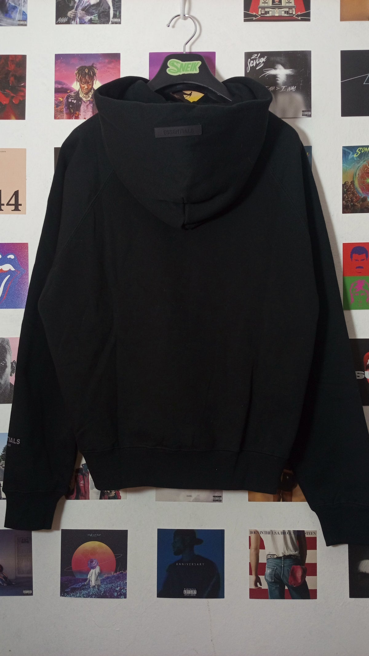 Essentials Fear of God Hoodie - Negro