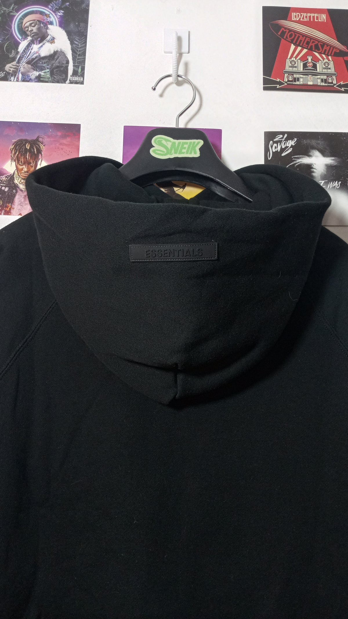 Essentials Fear of God Hoodie - Negro
