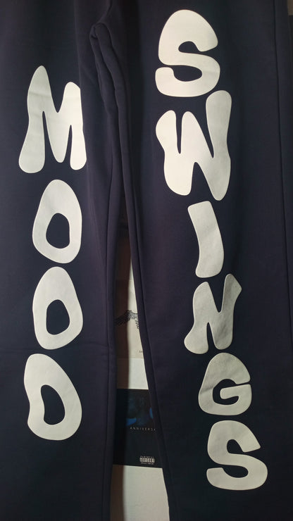 Mood Swings Puff Logo Sweatpants - Azul Marino