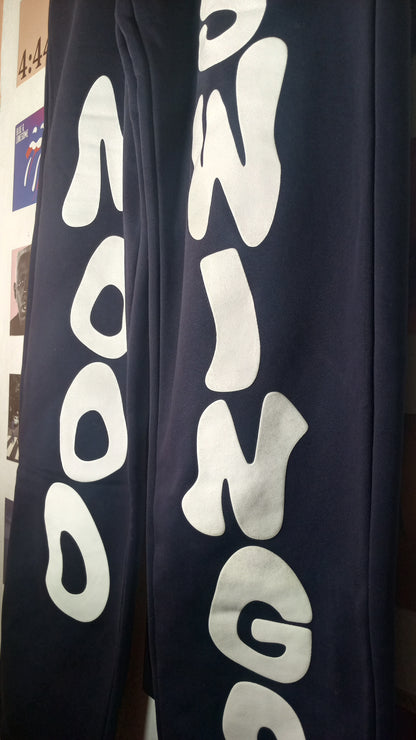 Mood Swings Puff Logo Sweatpants - Azul Marino
