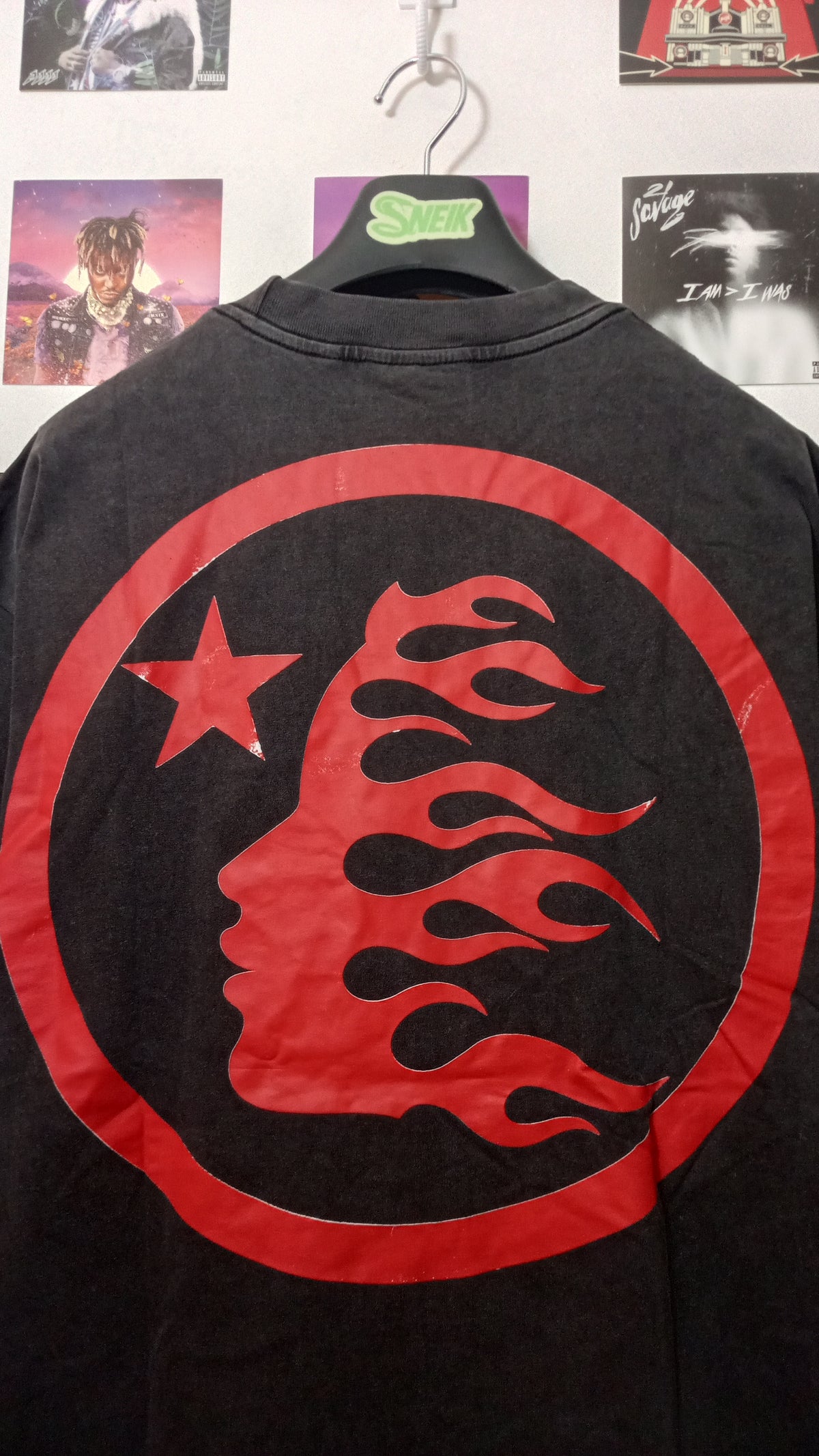 Hellstar Sport Logo Gel Tee - Black/Red