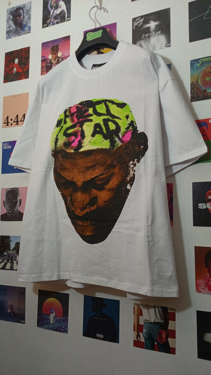 Hellstar RODMAN Tee - Blanca/Verde/Rosa