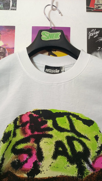 Hellstar RODMAN Tee - Blanca/Verde/Rosa