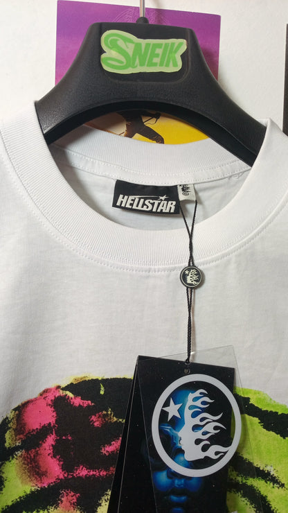 Hellstar RODMAN Tee - Blanca/Verde/Rosa