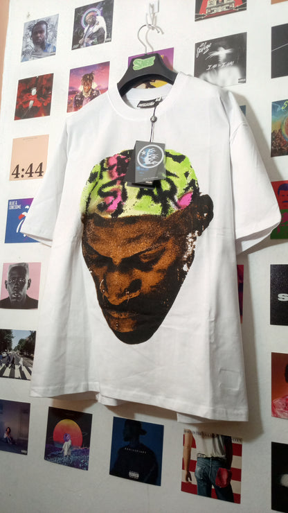 Hellstar RODMAN Tee - Blanca/Verde/Rosa