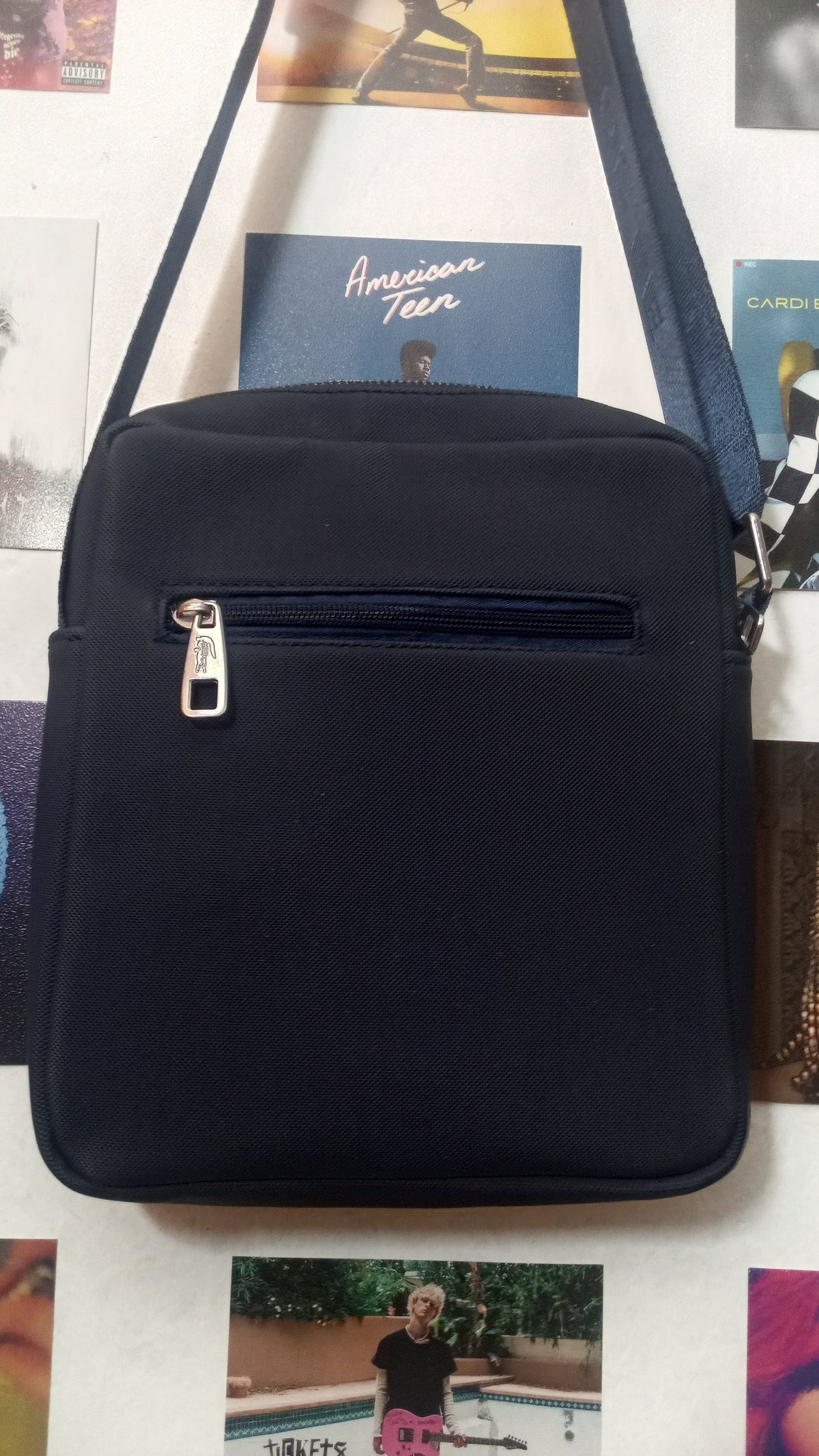 Lacoste Flat Crossover Bag - Negro