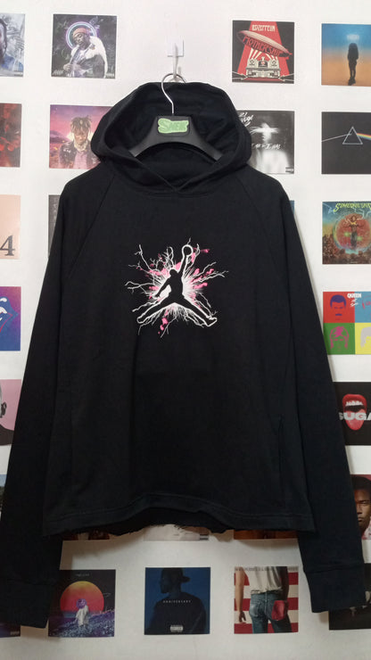 Jordan Jumpman Lightning Hoodie - Negro/Rosa