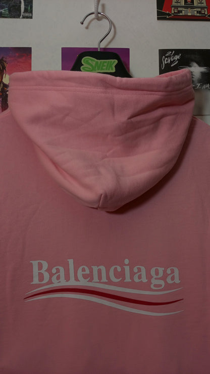 Balenciaga Political Campaign Hoodie - Rosa