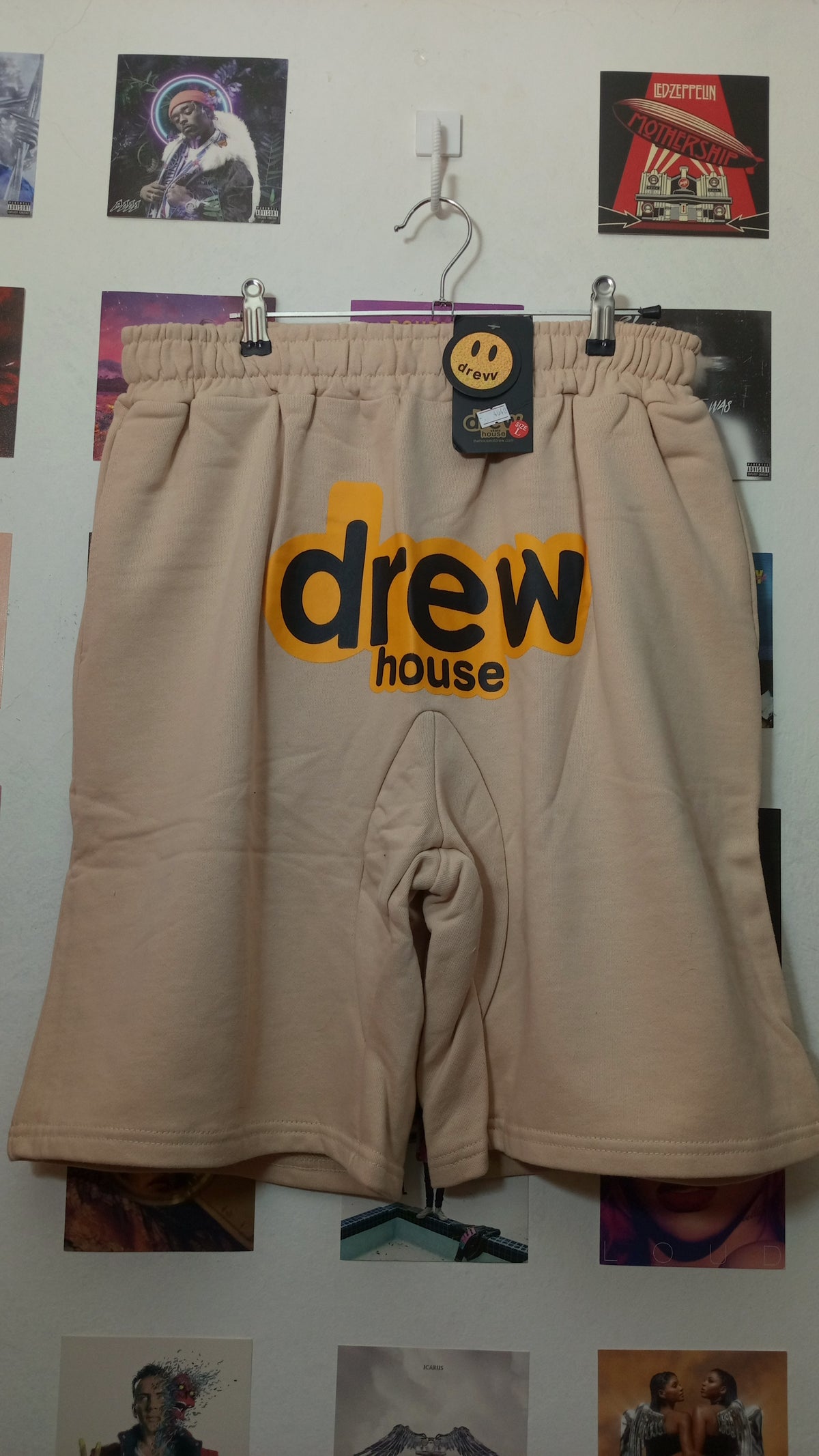 Drew House Logo Bermuda - Beige