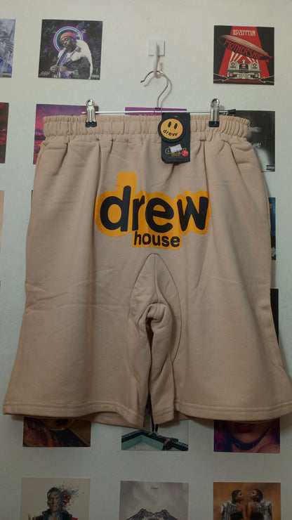 Drew House Logo Bermuda - Beige