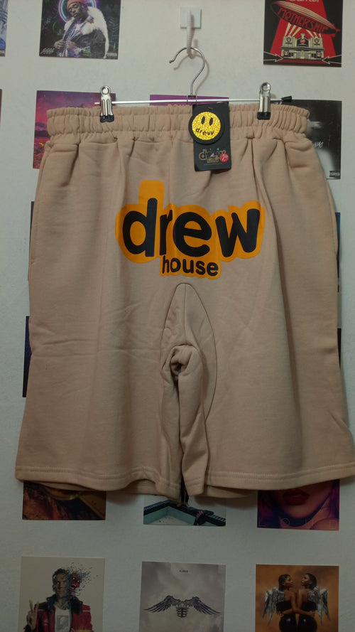 Drew House Logo Bermuda - Beige
