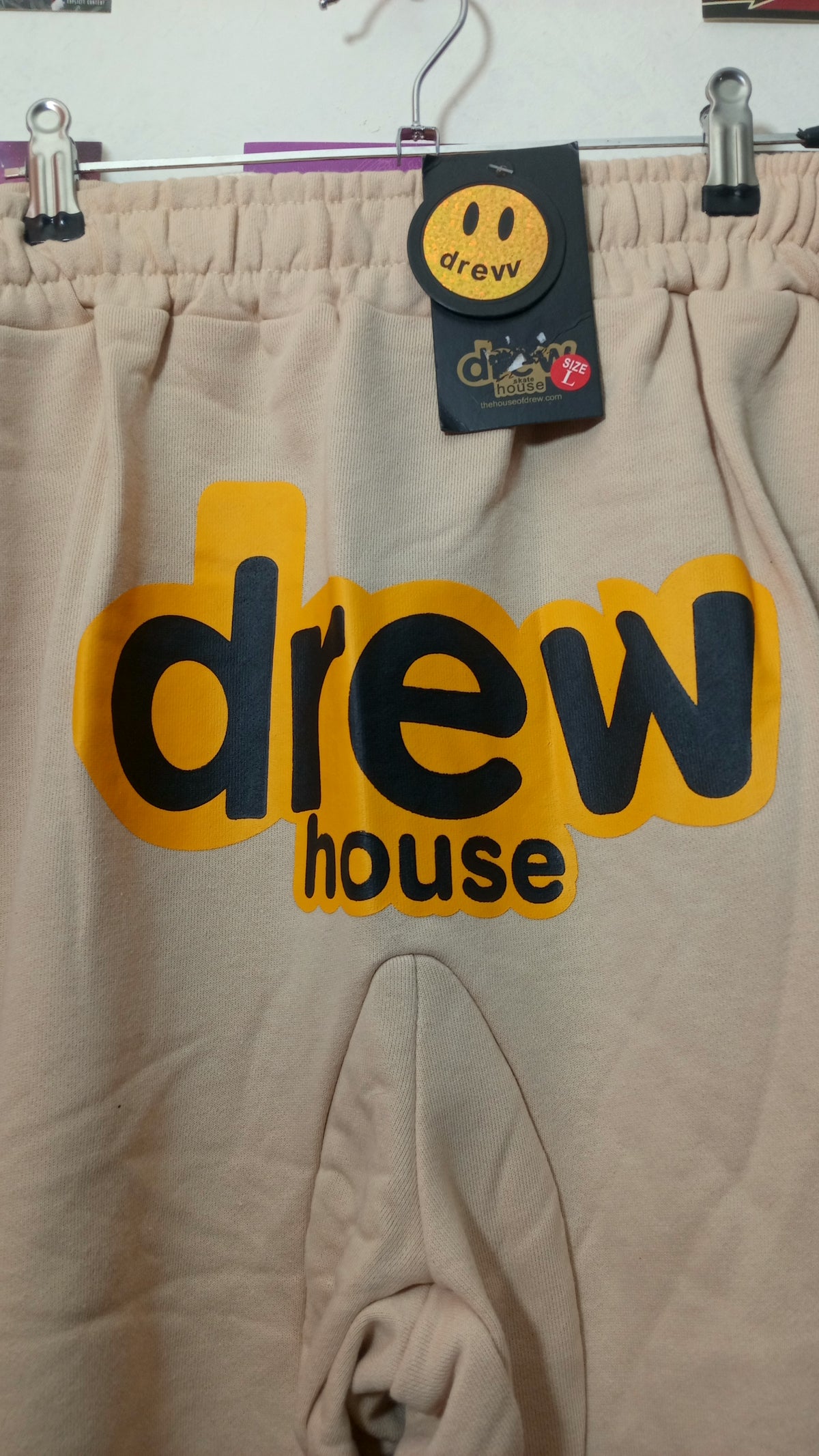 Drew House Logo Bermuda - Beige