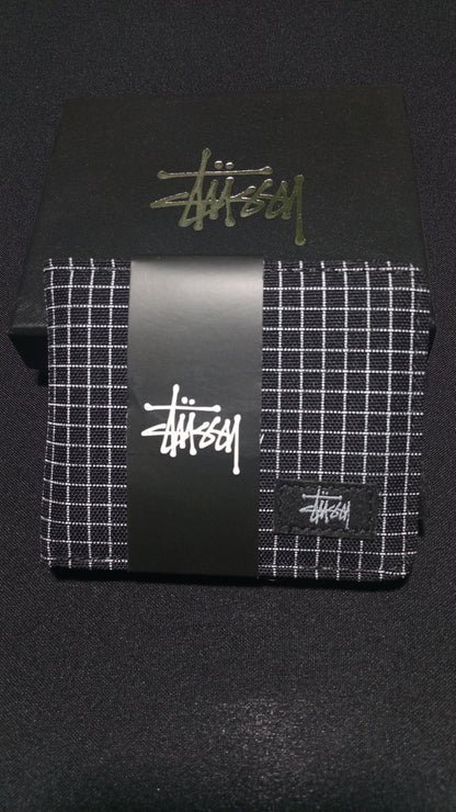 Stussy Grid Billetera - Negro