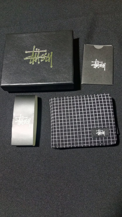 Stussy Grid Billetera - Negro